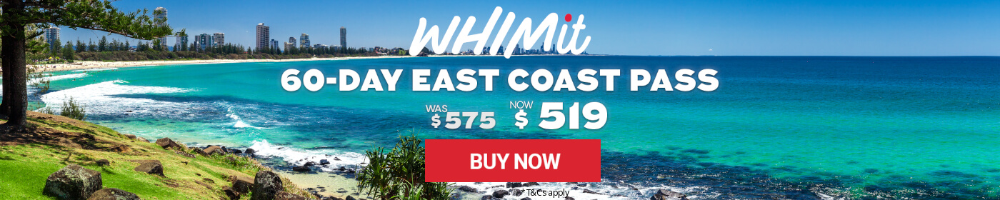 $56 OFF 60-Day East Coast Whimit Pass